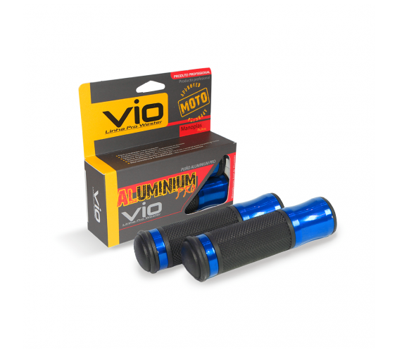 MANOPLA ALUMINIUM PRO COM ANEL AZUL CROSS