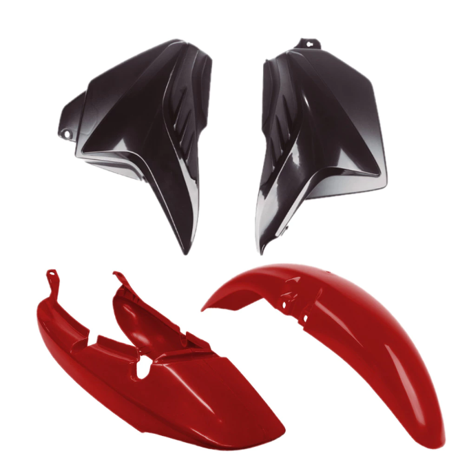 KIT CARENAGEM FAN 125 2009-2010 VERMELHO GUARAU