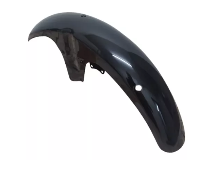 PARALAMA DIANTEIRO CG 1983-1999 PRETO COM SUPORTE