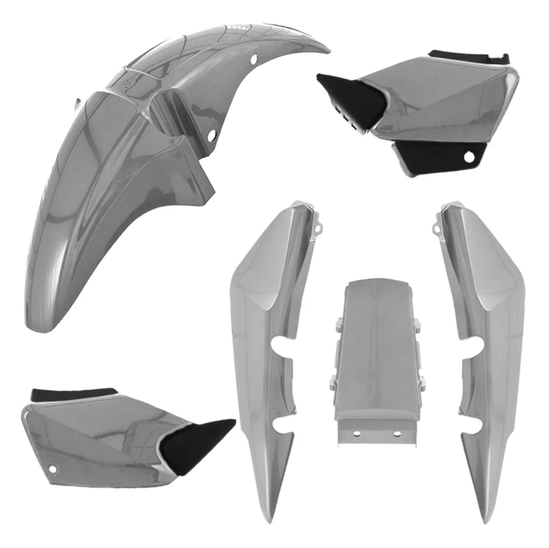 KIT CARENAGEM CG 150 2006-2007 PRATA METALIZADO