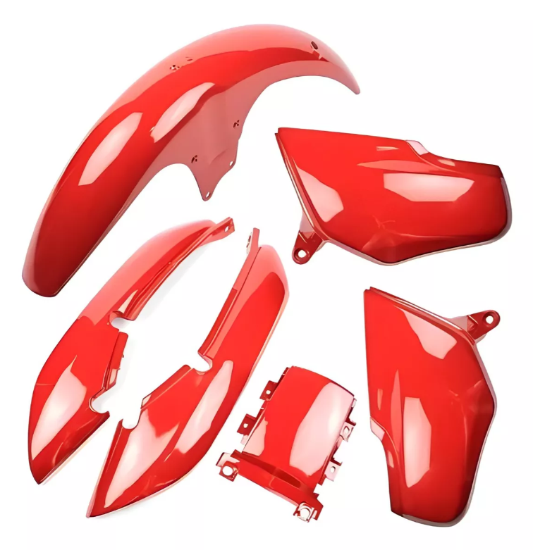 KIT CARENAGEM CG 125 1995-1999 VERMELHO INJ