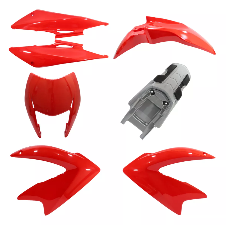 KIT CARENAGEM BROS 150 2009-2010 VERMELHO INJ