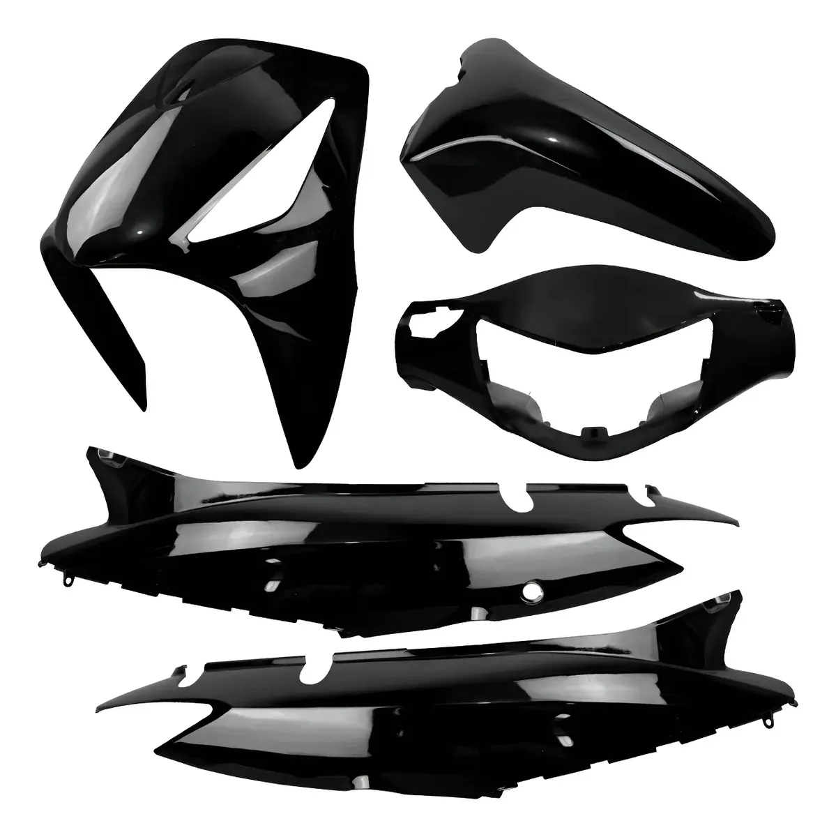 KIT COMPLETO BIZ 125 KS/ES 2006-2010 PRETO PINTADO