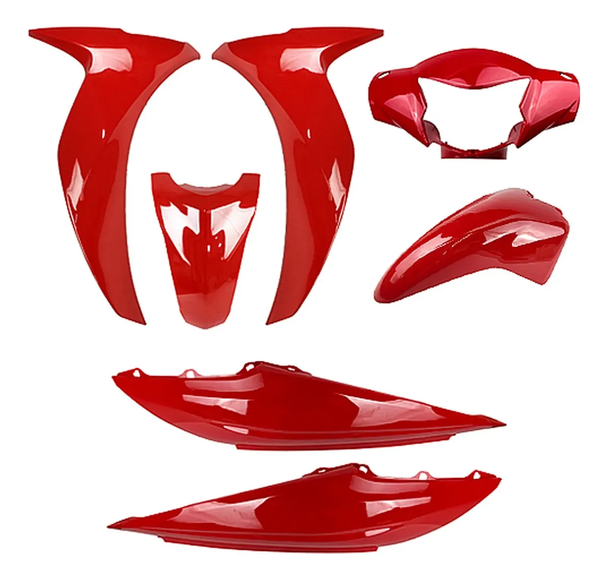 KIT CARENAGEM BIZ 110I 2018-2024 VERMELHO