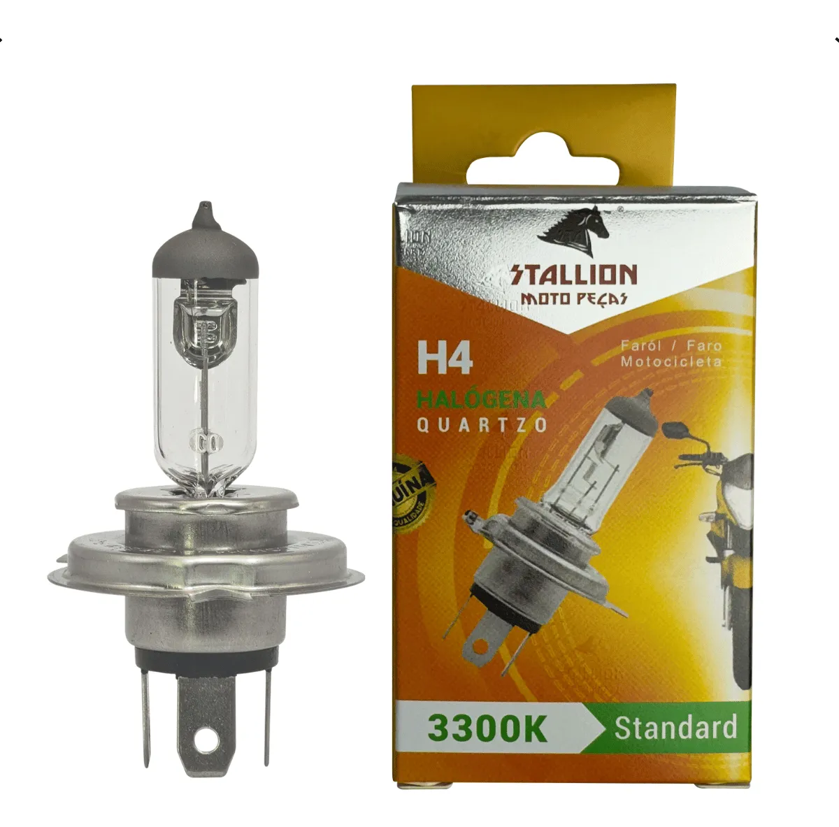 LAMPADA HALOGENA H4 3300K TRANSPARENTE