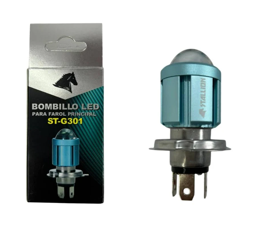 LAMPADA LED LENTE CONVEXA AZUL