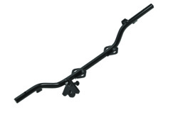 ESTRIBO MACICO SEM PROTETOR FAN 125/150 2009 JOB TITAN 150 2005-2015 PRETO