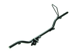 ESTRIBO MACIÇO TITAN 160 COM PROTETOR PRETO