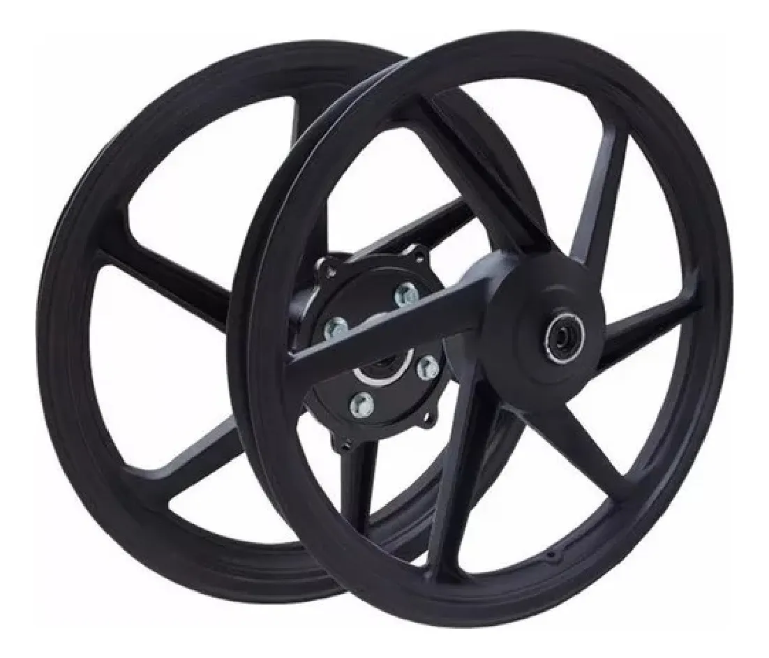 RODA BROS 125/150/160 KS/ES 6 PALITOS PRETO FOSCO