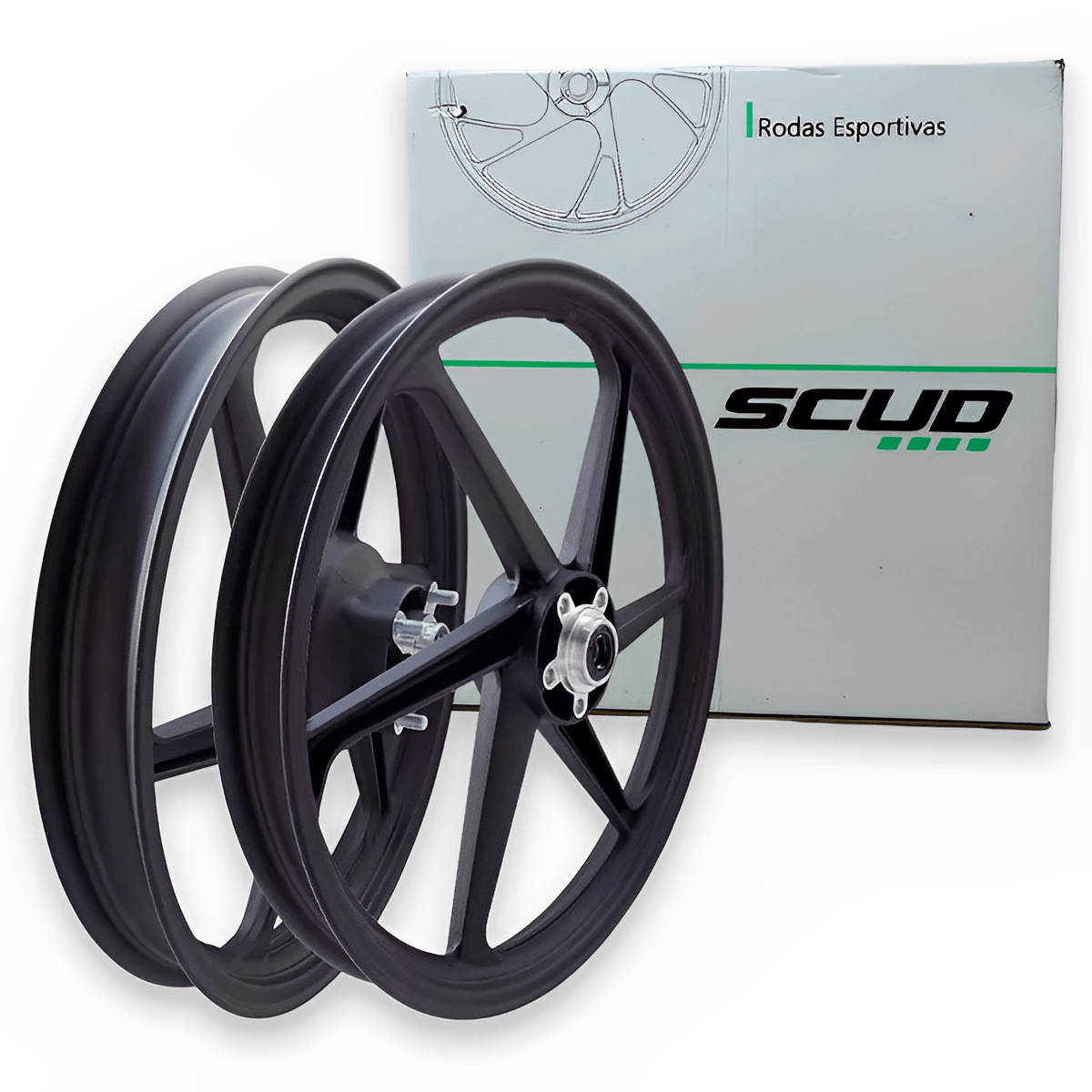 RODA FAN 125 2009-2013 ES 6 PALITO PRETO DISCO