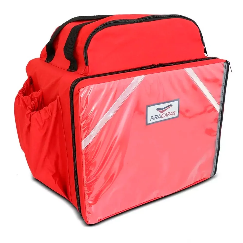 MOCHILA NYLON PIZZA 45 L VERMELHA