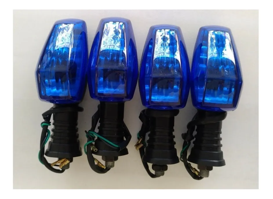 PISCA SUZUKI YES 125 LENTE AZUL COM LAMPADA