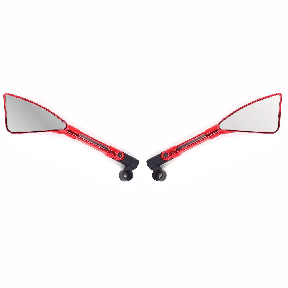 RETROVISOR MINI EVOKE ABS VERMELHO L.PRATA