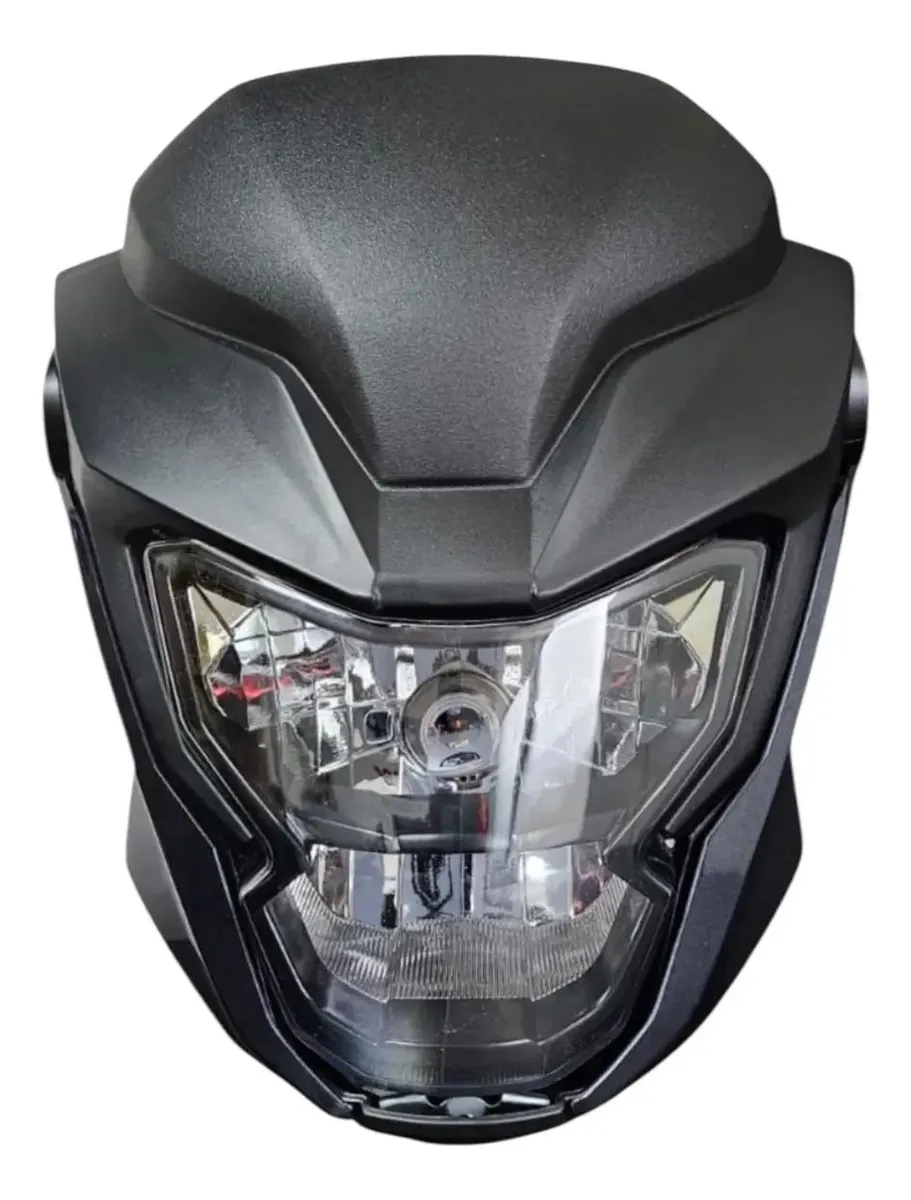 KIT BLOCO OPTICO + CARENAGEM +LATERAL + TAMPA PAINEL TITAN/FAN 160 -2025 (LAMPSUBST) PRETO INJETADO