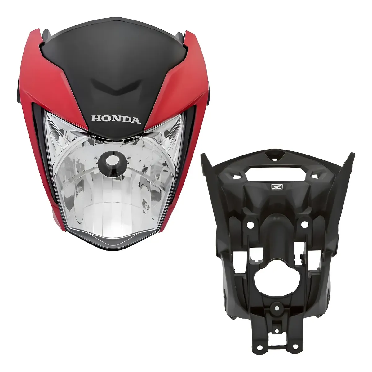 KIT BLOCO OTICO+CAREN+LATERAIS+TAMPA PAINEL TITAN160 16FAN160 2019-2021 VERMELHO MACEIO