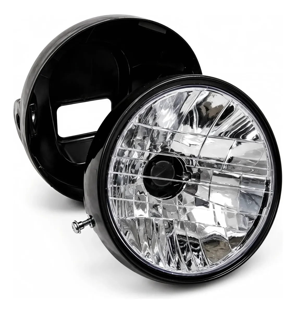 FAROL COMPLETO COMPATIVEL TITAN 150 ARO METAL