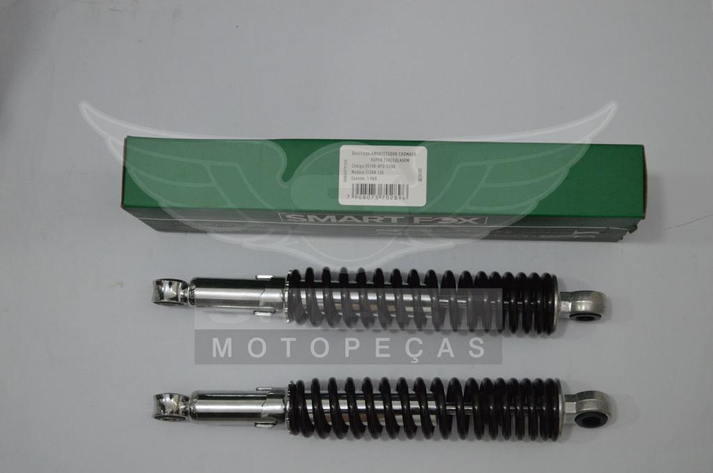 AMORTECEDOR C/REG. TITAN150 CROMADO