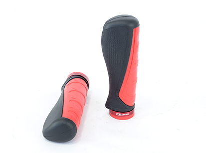MANOPLA ERGONOMICA PRETA/VERMELHO