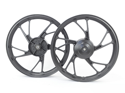 RODA ALUMINIO PRETA 5 PALITOS C/ ROLAMENTO TITAN150 04/13 KS/START 150/160 MOD160EX - TAMBOR