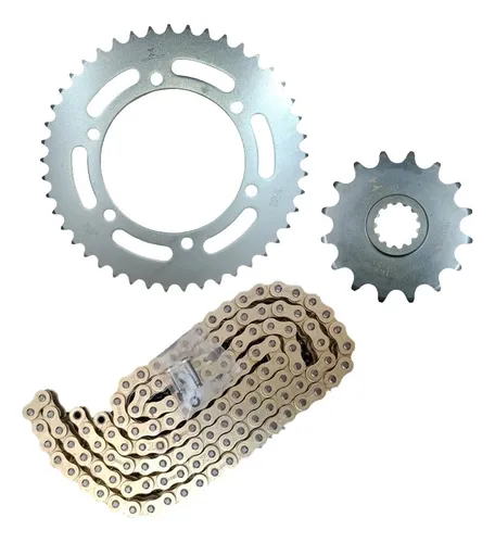 KIT TRANSMISSAO BROS 160 ACO 1045