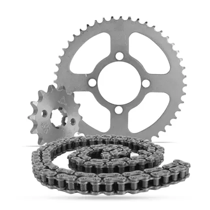 KIT TRANSMISSAO TITAN150 ACO 1045 43D/16