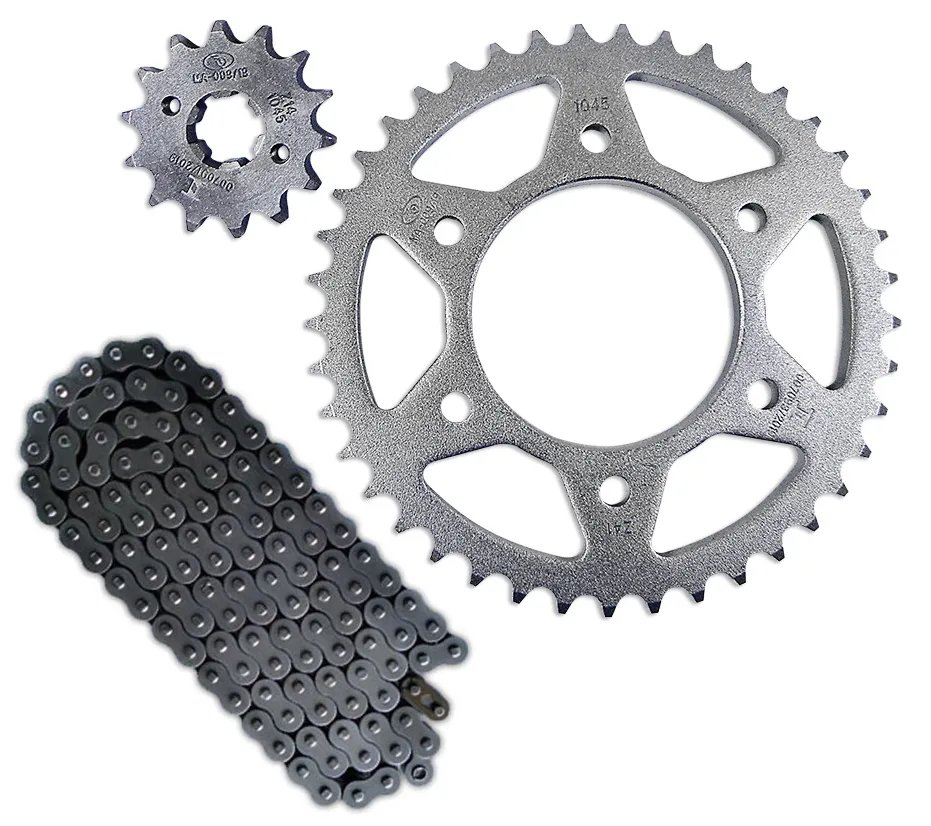 KIT TRANSMISSAO XLS 125 ACO 1045 56T/14T
